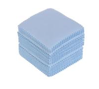 panno per la pulizia dei gioielli, Confezione da 100 panni for la pulizia dei gioielli 8 cm x 8 cm in pelle scamosciata multicolore(Blue)