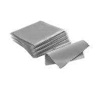panno per la pulizia dei gioielli, Confezione da 50 panni for la pulizia dei gioielli in argento 8x8 cm multicolore(Dark Gray)