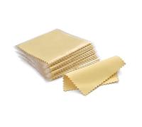 panno per la pulizia dei gioielli, Confezione da 50 panni in microfibra for la pulizia dell'argento, multicolore, 8x8 cm(Yellow)