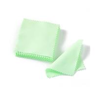 panno per la pulizia dei gioielli, Panni for la pulizia dei gioielli, confezione da 50, multicolore, diverse misure(Green,8 * 8cm)