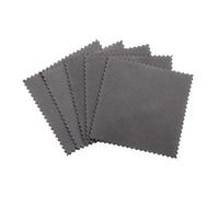 Panno per la Pulizia dei Gioielli Panni for la pulizia del panno for lucidatura dell'argento Panno morbido for Anti-appannamento Strumenti puliti for accessori di gioielli(Black 8x8 50Pcs)