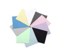 Panno per la Pulizia dei Gioielli Panni for la pulizia del panno for lucidatura dell'argento Panno morbido for Anti-appannamento Strumenti puliti for accessori di gioielli(Mix 6x10 50Pcs)