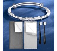 Panno per la pulizia dei gioielli professionale bifacciale per catene in