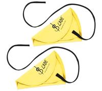 Panno per la pulizia del flauto, 2 pezzi, panno per la pulizia del clarinetto, adatto per clarinetto piccolo, flauto, sassofono, sassofono (giallo)