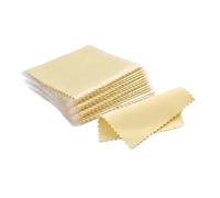 Panno per la pulizia dell'argento, 10 pezzi di panno for lucidare gioielli multicolore di diverse misure(Yellow,10 * 10cm)