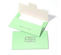 Panno per la pulizia dell'argento, Panno for lucidare gioielli in argento 10 pezzi bianco verde(Green)