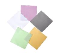 Panno per la pulizia dell'argento, Panno lucidante for gioielli, occhiali, metallo, argento e oro, varie misure(5pcs 8x8cm)