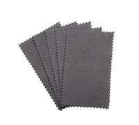 Panno per lucidare l'argento Panno for lucidare l'argento da 10 pezzi for la pulizia dell'argento morbido e pulito for strumenti di gioielleria in argento oro(Dark gray 6x10cm)