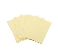 Panno per lucidare l'argento Panno for lucidare l'argento da 10 pezzi for la pulizia dell'argento morbido e pulito for strumenti di gioielleria in argento oro(Yellow 6x8cm)