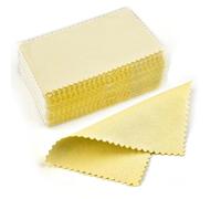 Panno per lucidare l'argento Panno for lucidare l'argento da 10 pezzi for la pulizia dell'argento morbido e pulito for strumenti di gioielleria in argento(6x8cm yellow 10pcs)