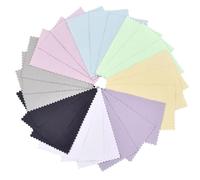 Panno per lucidare l'argento Panno for lucidare l'argento da 10 pezzi for la pulizia dell'argento morbido e pulito for strumenti di gioielleria in argento(10x6cm Mixed 10pcs)