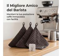 Panno per macchina da caffè e bar in microfibra waffle - per caffetteria