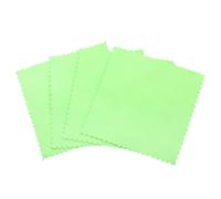 panno per pulire argento Panno for lucidare l'argento da 20 pezzi for la pulizia dell'argento morbido e pulito for dello strumento for gioielli in argento oro(Green(8x8cm))