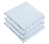 Panno per Pulizia Occhiali Microfibra Blu 3 Pezzi | Antigraffio e Lavabile, per Lenti e Schermi da Scrivania, Formato Tascabile per Ufficio e Musica