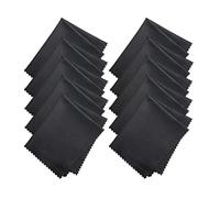 Panno Pulizia Occhiali 10 pezzi di occhiali da sole in microfibra nera e argento, morbidi panni for la pulizia delle lenti, for pulire lo schermo del computer, telefono cellulare