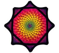 Panno Rotante Flow Star, Giocattolo da Giocoleria Rotante da 24 Pollici per Principianti, Giocattolo a Flusso Facile con la Punta Delle Dita con Stampe Vivaci per Feste, Danza e Spettacoli #8