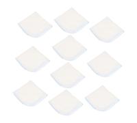 Panno Saliva Ragazzo Ragazza Cotone Doppio Strato 10 Pezzi Blu | Assorbimento Rapido, Uso in Alimentazione e Bagnetto, Tessuto senza Sostanze Chimiche