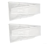 Panno sigillante per finestre portatili AC a foro singolo con set di due pezzi con fondo con cerniera e parte superiore senza cerniera, antivento e guarnizione impermeabile (190 x 40 cm)