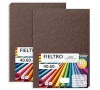 Pannolenci Colorati, Feltro per Lavoretti Creativi, Cucito e Patchwork, Materiale per Scrapbooking e Decorazioni, Set Colori DIY, Ideale Artigianato e Fai-da-te, 40x60cm m-office (Marrone Scuro, 20pz)