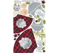 Pannolenci Stampato Gnomi del Bosco per decorazioni natalizie