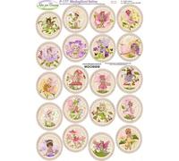 Pannolenci Stampato Medaglioni Fatine