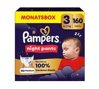 PANNOLINI A MUTANDINA PAMPERS Baby Dry Night Pants, taglia 3, n. pezzi 160