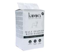 Pannolini con bambù per cani maschi kooa - Taglia M: 40 - 53 cm, 12 pz