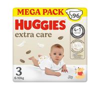 Pannolini Huggies Extra Care Megapack - Taglia 3 - 6-10 Kg - 96 Pezzi