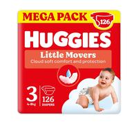 Pannolini Huggies Little Movers Megapack - Taglia 3 - 4-9 Kg - 126 Pezzi