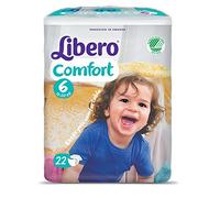Pannolini Libero Comfort Misura 6 - Kg 12/22 - 176 pezzi (8 pacchi da 22)