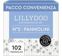 Pannolini LILLYDOO, taglia 2 (4+ kg), 102 pz, delicati sulla pelle