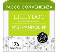 Pannolini LILLYDOO, taglia 3 (6+ kg), 174 pz, delicati sulla pelle