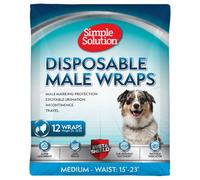 Pannolini monouso Simple Solution per cani maschi - Tg. M: 38 - 58 cm, 12 pz