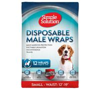 Pannolini monouso Simple Solution per cani maschi - Tg. S: 30 - 48 cm, 12 pz