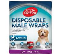 Pannolini monouso Simple Solution per cani maschi - Tg. XS: 23 - 35 cm, 12 pz