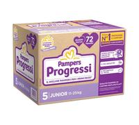 Pampers Pannolini Progressi Junior N.5 11-25 kg 72 pezzi Pacco scorta