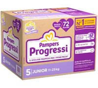 Pampers Progressi Pannolini Junior N.5 11-25 kg 72 pezzi pacco scorta