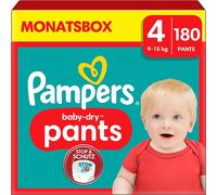 Pannolini Pampers Taglia 4 (9-15 kg) Baby-Dry 180 pz Pannolini