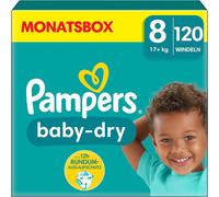 Pannolini Pampers taglia 8 (17kg+) Baby-Dry 120 pz Pannolini