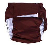 Nikou Pannolini per adulti - Nuovo pannolino per pannolini per pannolini per pannolini lavabili e regolabili per adulti, pantaloni per pannolini traspiranti (Colore : Caffè)