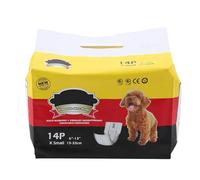 Pannolini per Cani 14 pezzi Pannolini Usa e Ggetta per Cani Maschi Pannolini a Fascia per Cani Maschi, 15-33 cm (XS)