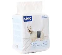 Pannolini per cani maschi Savic - Tg S: 26-40 cm, 12 pz