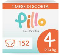 Pannolini Pillo Taglia 4 Maxi (9-14 kg) - Formato Scorta Pannolini per Bambini