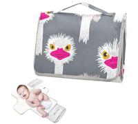 Pannolini riutilizzabili per bambini con tasca in tessuto divertente paradiso Emu Head grigio portatile fasciatoio per bambino con cuscino integrato cambiadores de pa?ales para Bebes