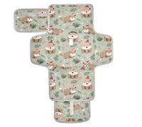 Pannolini riutilizzabili per bambini con tasca in tessuto morbido color verde salvia, tappetino fasciatoio con cuscino integrato