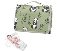 Pannolini riutilizzabili per la pipì con tasca in tessuto cartone animato carino panda bianco e nero portatile fasciatoio per ragazza e ragazzo cambiadores de pa?ales para Bebes