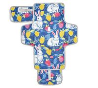 Pannolini riutilizzabili per la pipì del bambino con tasca in tessuto impermeabile fasciatoio con cuscino integrato pois coniglio e fragole vivida immagine senza cuciture