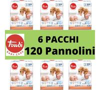 Pannolini Trudi Offerta Taglia 3 6 Pacchi Scatola Risparmio 4-9 kg 120 Pannolini