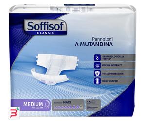 PANNOLINO MUTANDINA SOFFISOF CLASSIC MAXI M 15 PEZZI