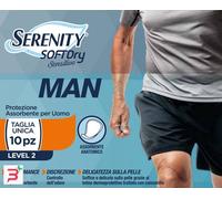 PANNOLINO SERENITY MAN SENSITIVE LEVEL 2 10 PEZZI